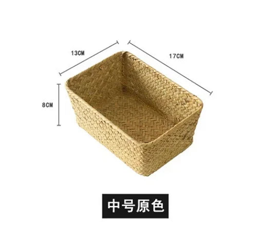 panier de rangement en osier pour cuisine et pique-nique