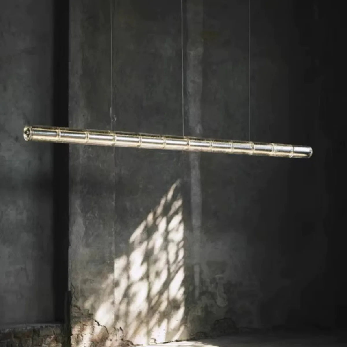 lustre à led en verre cristal pour restaurant et bar - vue 3 sur 7