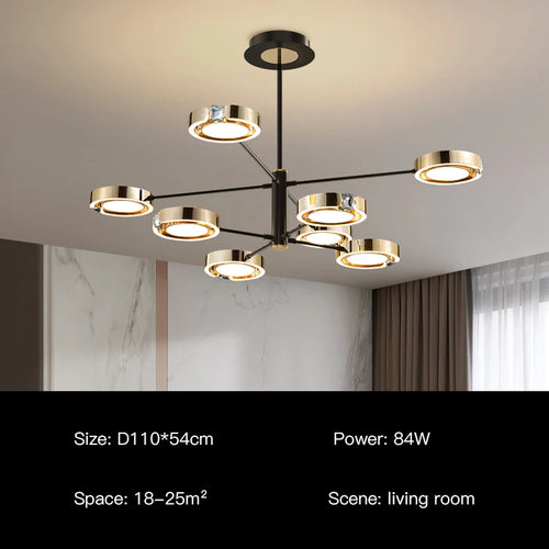 suspension led moderne au design minimaliste élégant pour intérieur - vue 16 sur 18