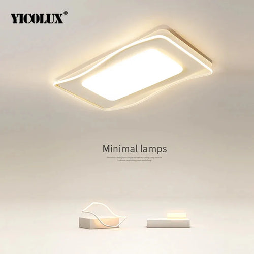 lustre led moderne éclairage intérieur lampe circulaire carrée - vue 5 sur 16