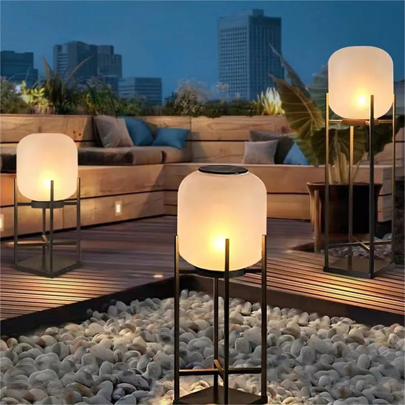 Lampe et lampadaire jardin solaire extérieur décoration imperméable de jardin de pelouse de Villa