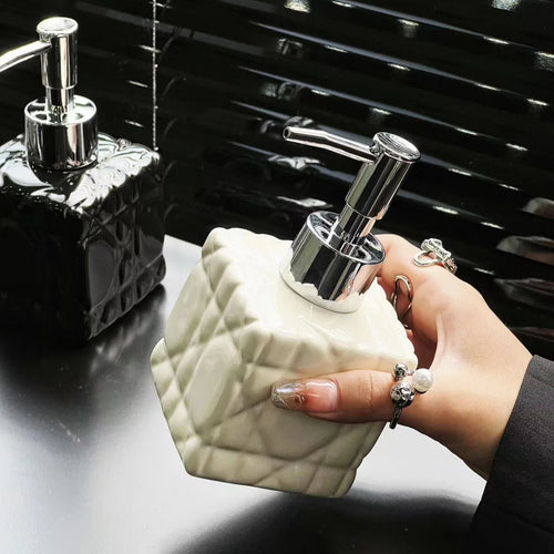 distributeur de shampoing luxe rechargeable pour salle de bain - vue 7 sur 6