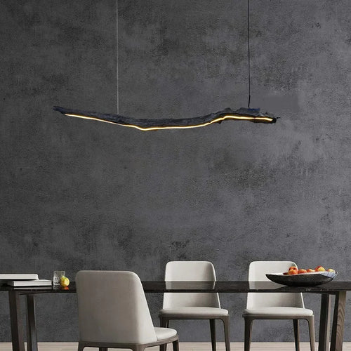 lustre nordique design wabi-sabi pour restaurant et bureau - vue 5 sur 8