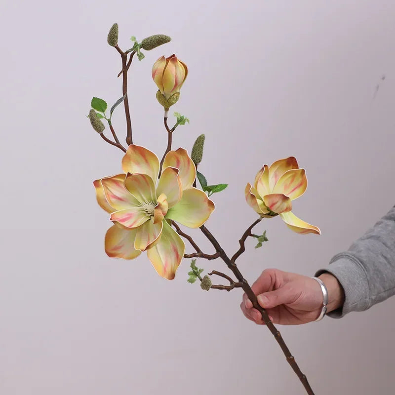 branches de magnolias artificielles pour décoration intérieure - vue 3 sur 14