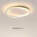 plafonnier minimaliste rond lumineux design créatif moderne