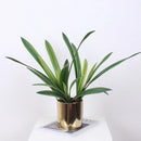 feuilles de clivia artificielles en caoutchouc souple pour décoration intérieure
