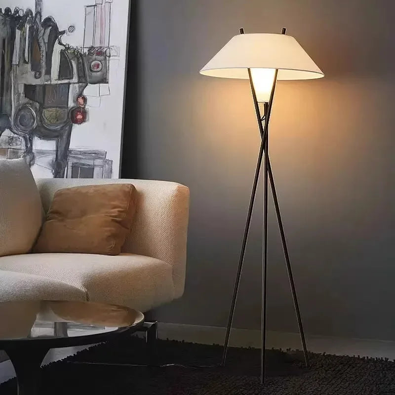 lampadaire led moderne avec interrupteur au pied pour décoration maison