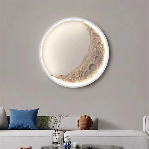 applique murale lune à led avec intensité variable décorative - vue 5 sur 15