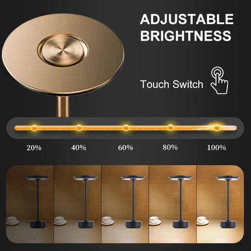 lampe de table rechargeable avec gradation d'atmosphère pour restaurant et bar - vue 4 sur 11