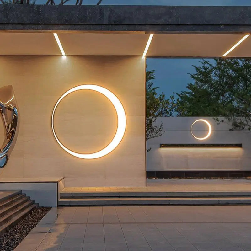 applique murale extérieure moderne étanche design pour jardin et terrasse - vue 3 sur 6