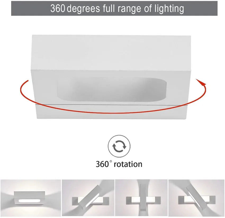 Modern Minimalist LED Wall Lamps, Aluminum Lighting, Home Decoration, Bedroom, Living Room, Aisle, Corridor, Lights - vue 6 sur 8