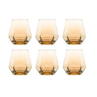 Ensemble 6 verres whisky 320 ml style facette