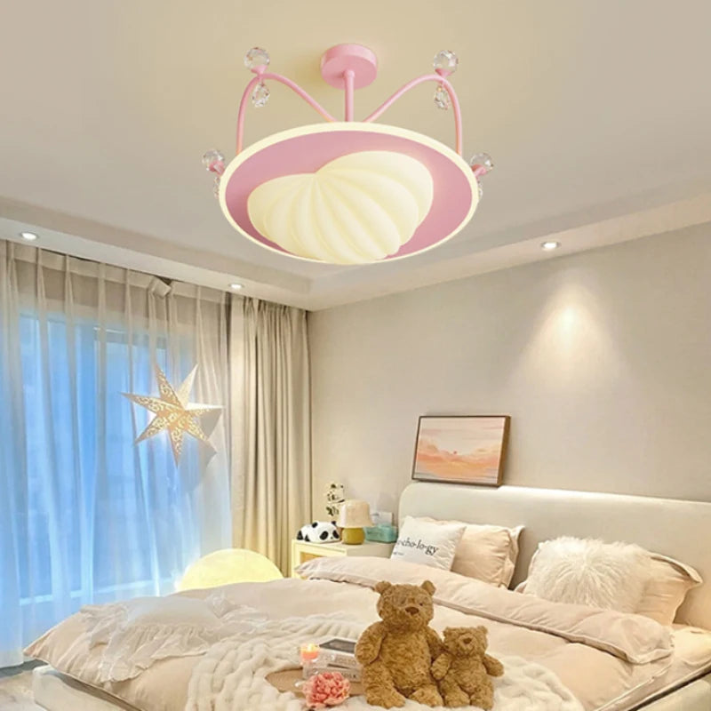 lampe créative en cristal pour chambre de princesse moderne - vue 3 sur 21