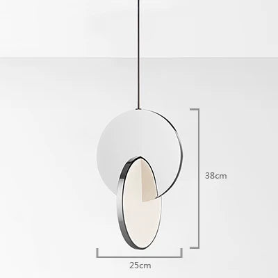 Nordic creative bar restaurant post-modern simple bedroom bedside designer single head net red light luxury art chandelier - vue 9 sur 13