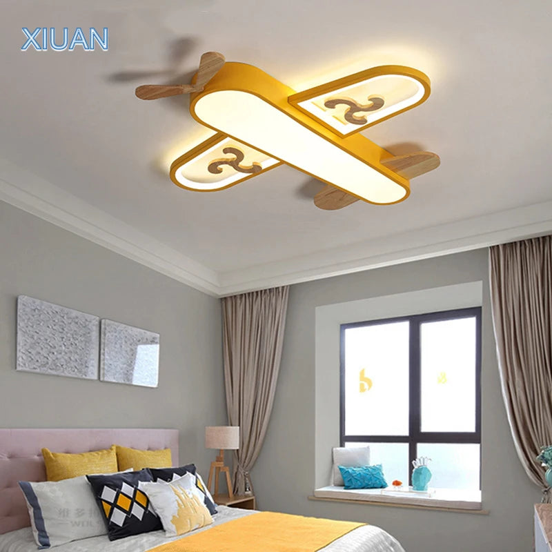 appliques suspendues led pour enfants en bois et métal - vue 5 sur 18