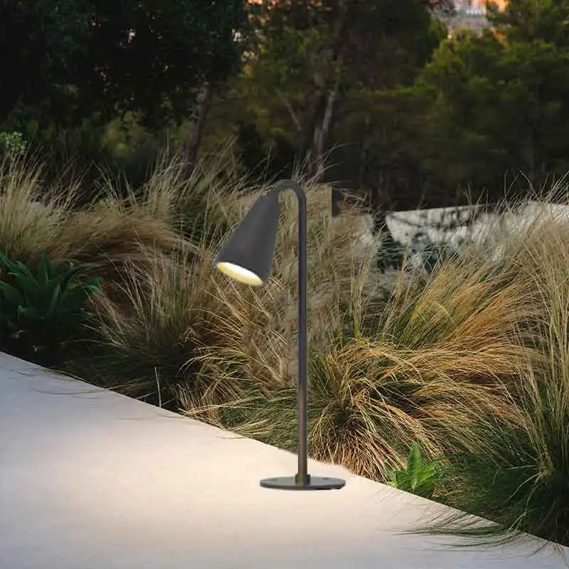 lampe d'extérieur étanche moderne pour jardin et pelouse - vue 4 sur 9