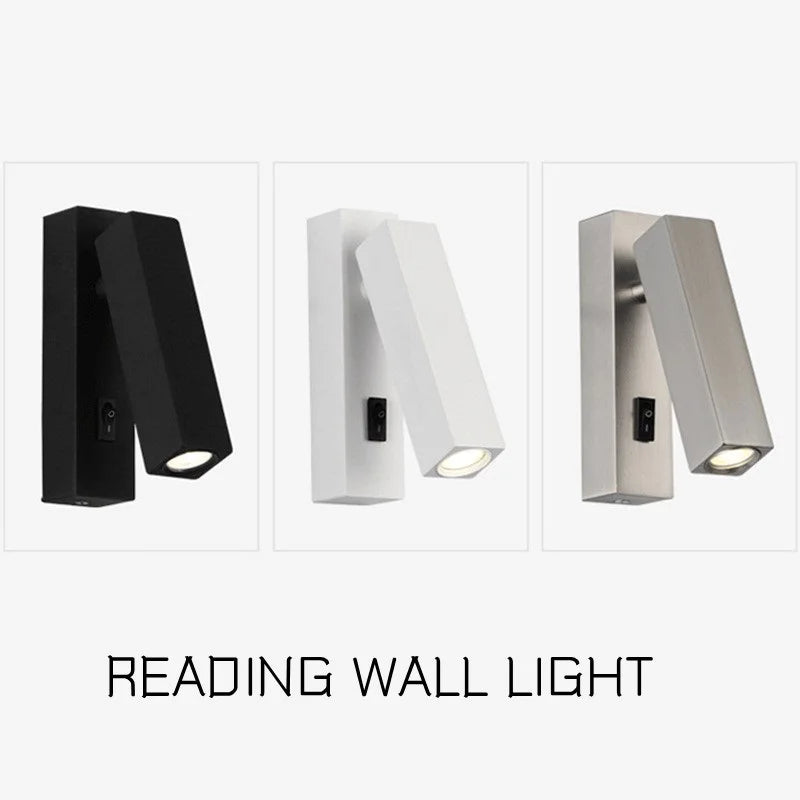 applique murale led avec interrupteur et port usb rotative - vue 5 sur 19