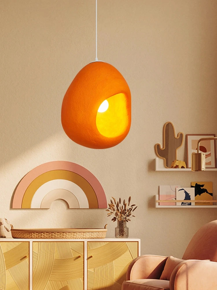 suspension style nordique wabi sabi led pour café - vue 5 sur 7