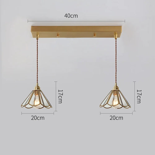 iwhd 2022 	 nordique verre led suspension luminaires cuivre moderne éclairage - vue 19 sur 24