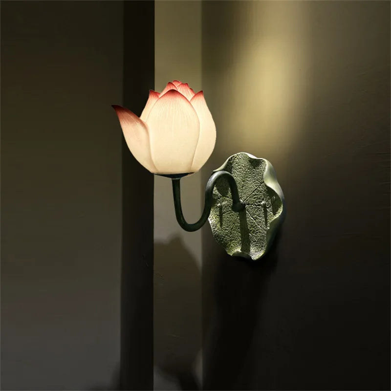 Applique murale Led en forme de Lotus