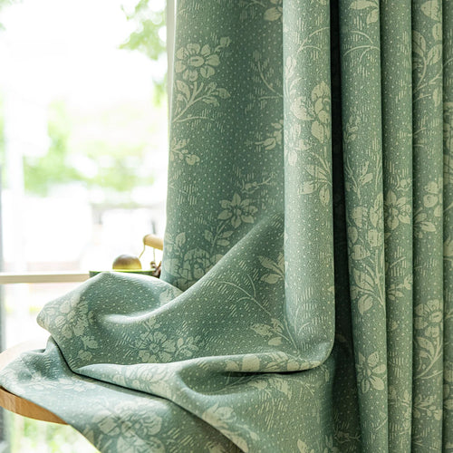 Rideau occultant floral moderne pour chambre ou salon