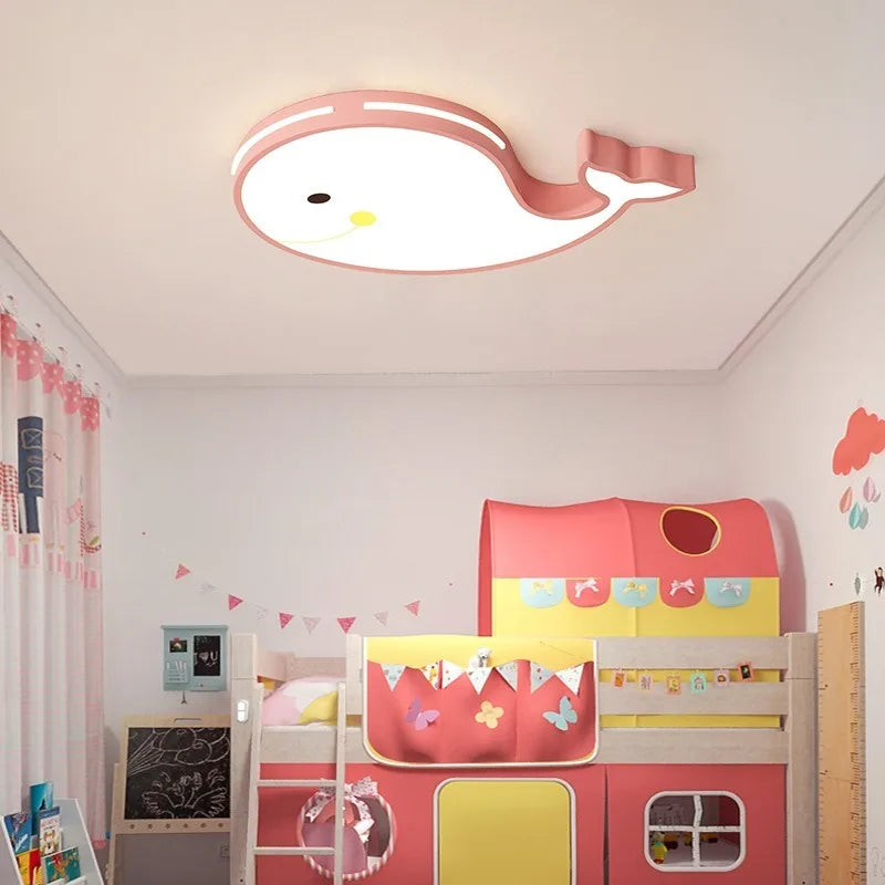 Plafonnier Led dessin animé chambre pour fille garçon Animal enfant princesse bébé