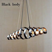 suspension pivotante rétro en corne de bœuf à led