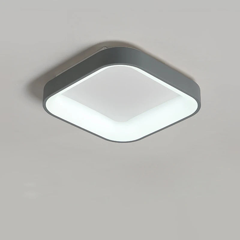 plafonnier led moderne carré minimaliste pour éclairage intérieur - vue 5 sur 9