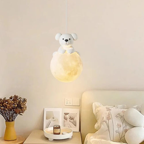 suspension chiot mignon pour décoration chambre enfant lumineux - vue 4 sur 8