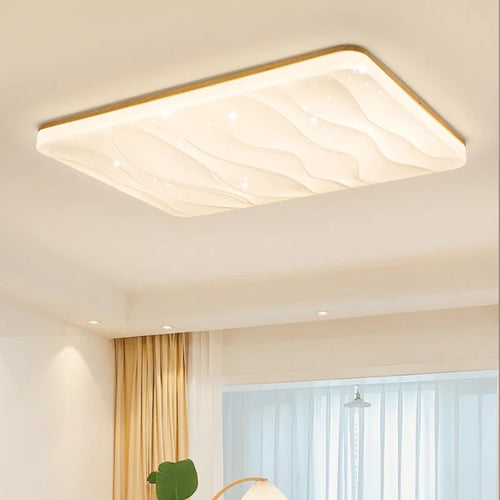 plafonniers led minimaliste en bois massif pour entrée