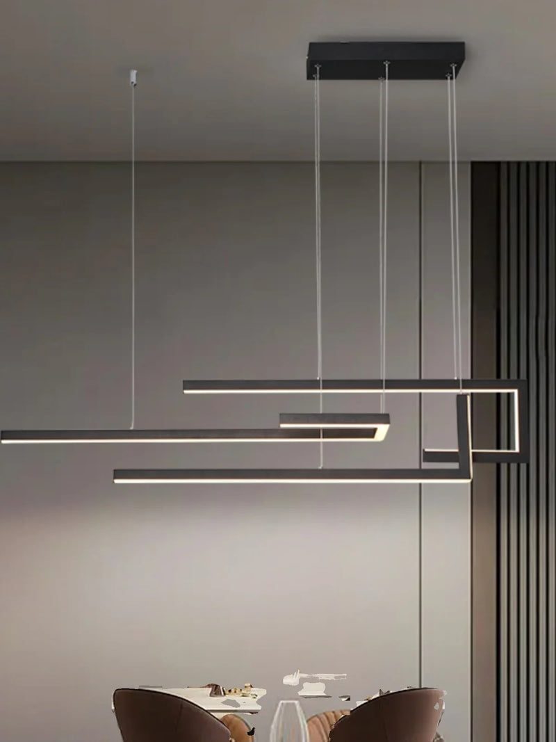 lustre led minimaliste moderne nordique pour restaurant bar