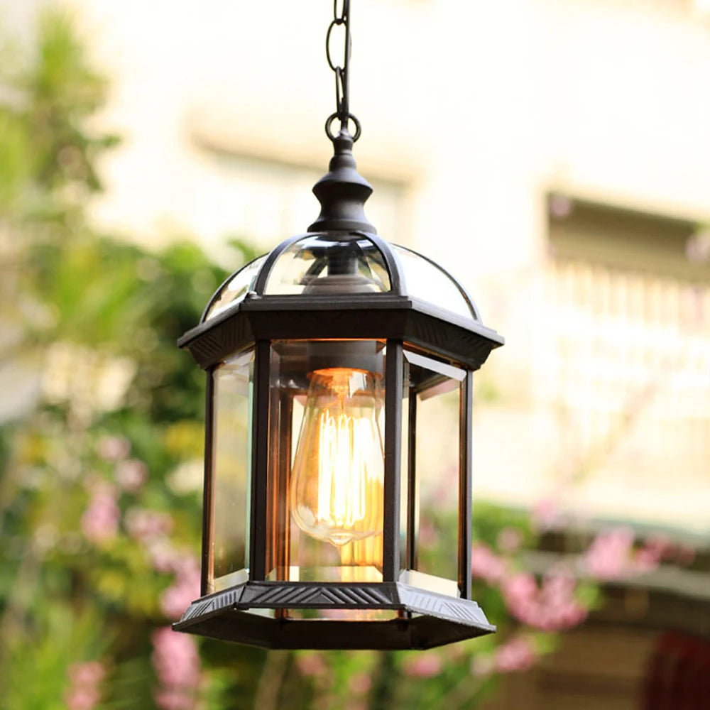 lustre étanche pour balcon et éclairage extérieur décoratif - vue 10 sur 10