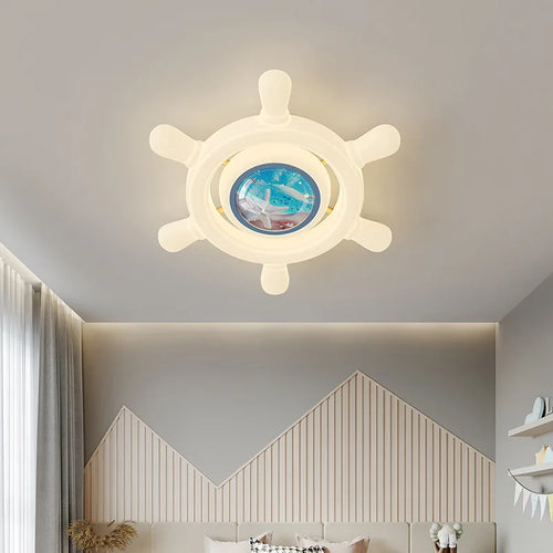 plafonnier créatif baleine méduse océan pour garçon chambre enfant - vue 5 sur 9