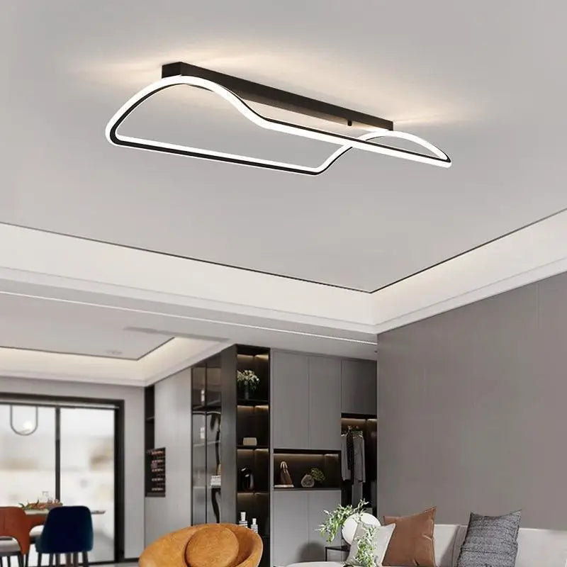 lustre moderne à leds pour décoration intérieure maison