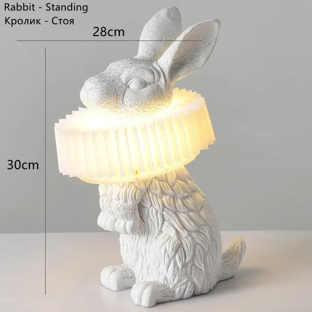 lampe de table lapin adorable pour décoration enfant - vue 9 sur 15