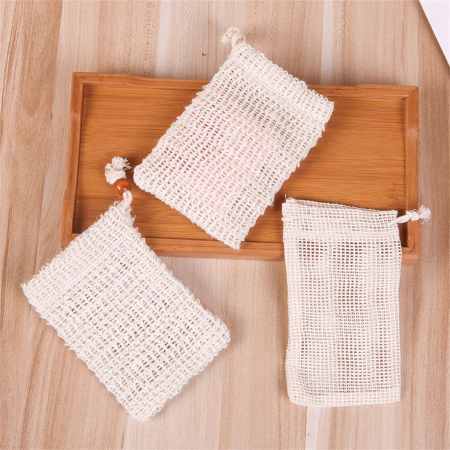 sac de savon en sisal naturel pour exfoliation - vue 5 sur 6