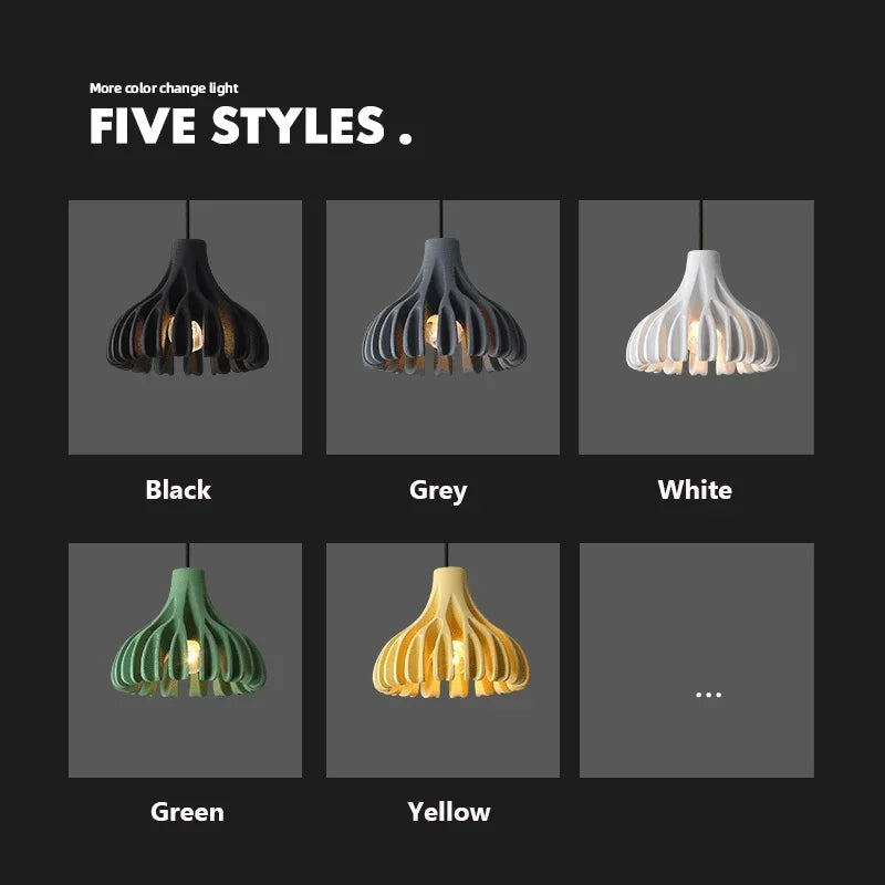 suspension design en résine pour restaurant et bar - vue 5 sur 11