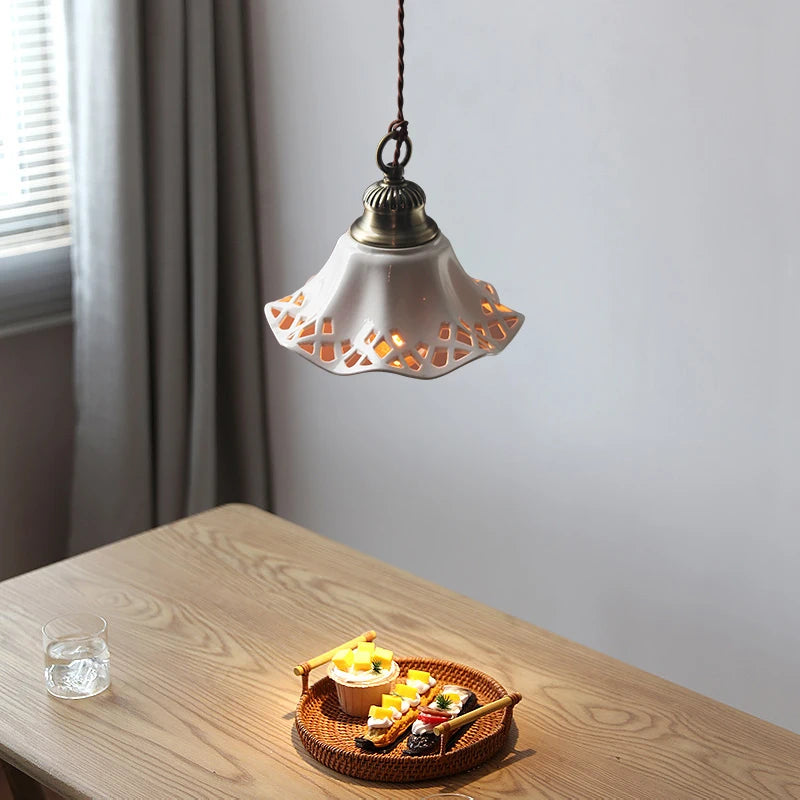 Suspension led en céramique moderne simple - vue 7 sur 29