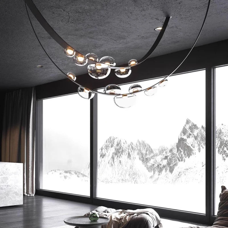 lustre décoration fantaisie éclairage intérieur lampes suspendues - vue 4 sur 8