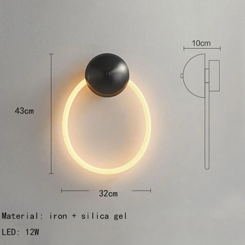 applique murale led en silicone 3000k - vue 9 sur 10