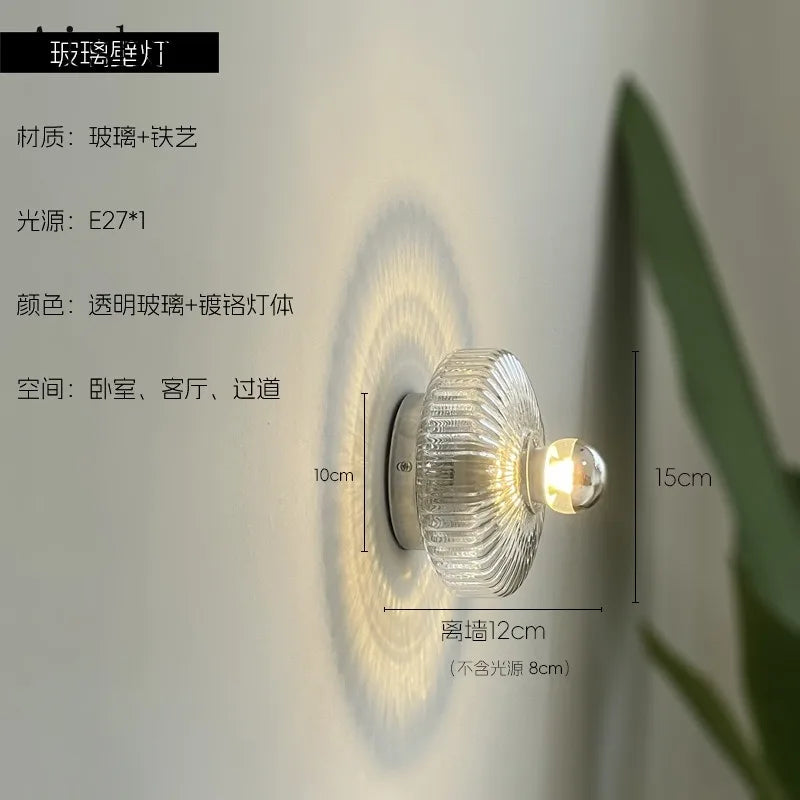 applique murale led moderne en verre minimaliste pour intérieur élégant - vue 7 sur 7