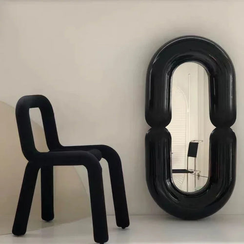miroir mural ovale décoratif style nordique pour chambre - vue 4 sur 15