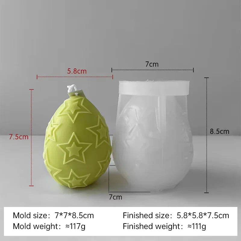 moule en silicone pour bougies œufs de pâques fait maison - vue 13 sur 21