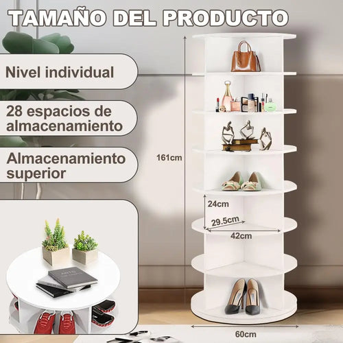 organisateur de chaussures rotatif à 360 degrés - vue 4 sur 6