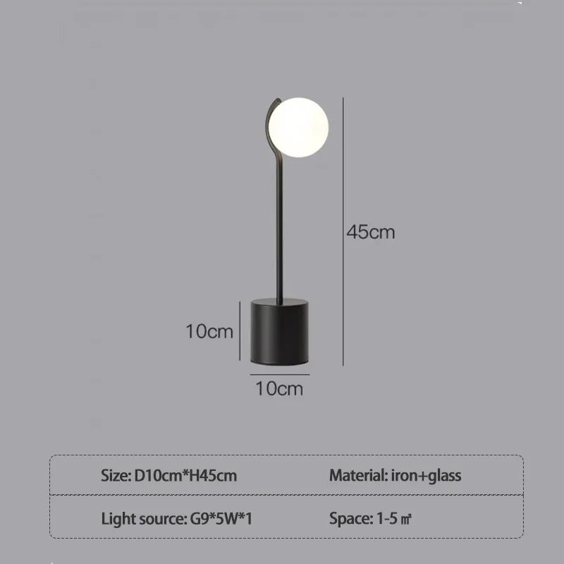 lampadaire post-moderne design nordique à trois têtes en verre blanc - vue 10 sur 10