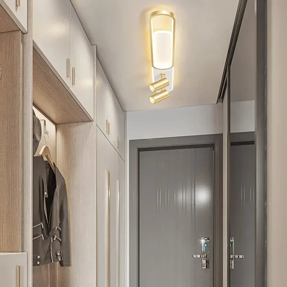 plafonnier moderne à leds avec projecteur pour décoration maison - vue 6 sur 26