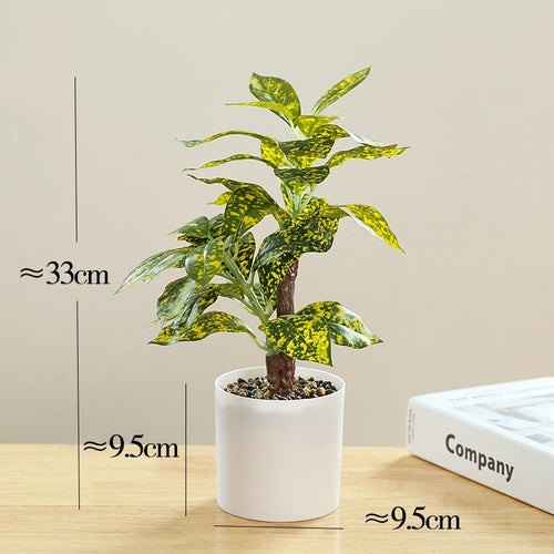 plante artificielle en pot bambou monstera pour décor bureau et maison - vue 10 sur 14