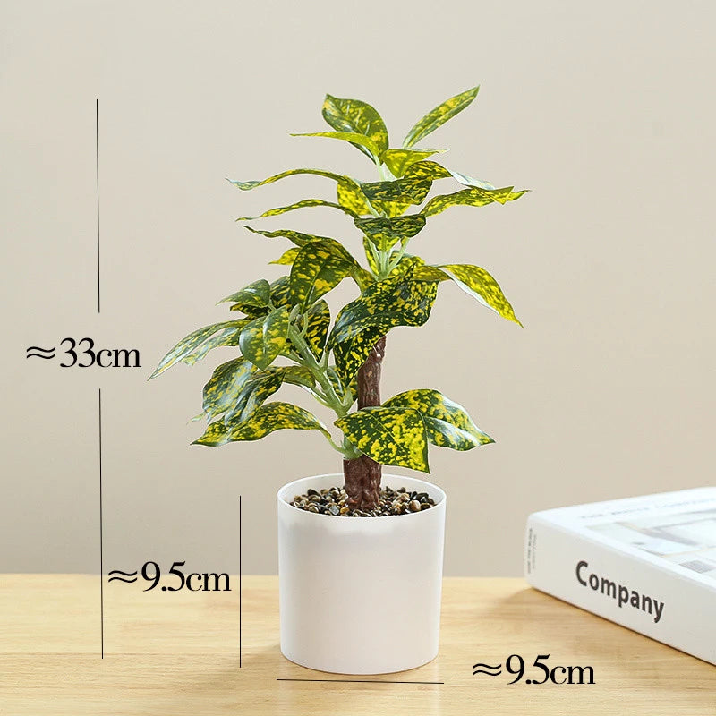 plante artificielle en pot bambou monstera pour décor bureau et maison - vue 9 sur 14