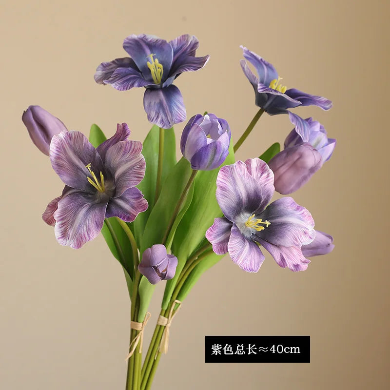 fleurs artificielles tulipes réalistes décoration mariage luxe