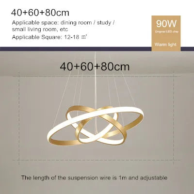 lustre moderne en style nordique avec télécommande et lumière led - vue 12 sur 30